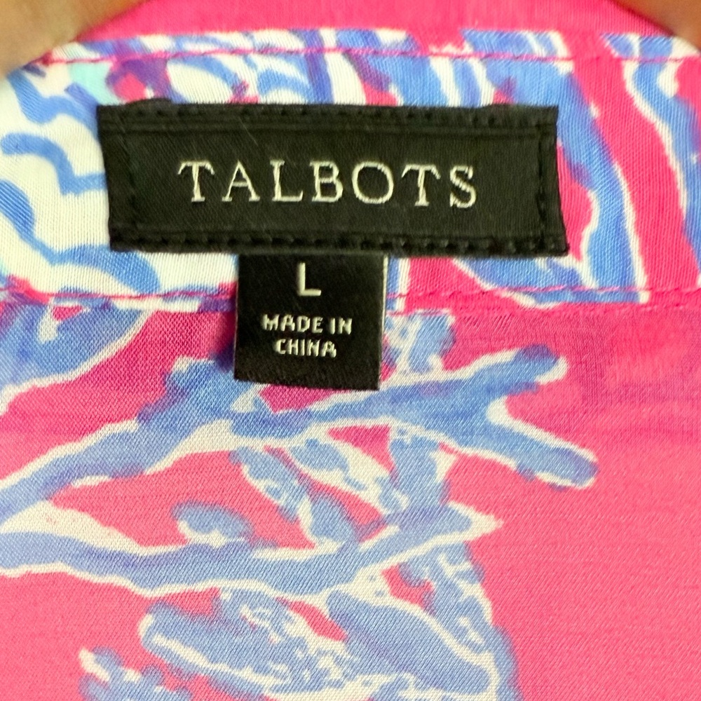 Talbots Seashell Semi Sheer Dress Tunic Swimsuit Coverup Beachy Resortwear EUC - Picture 8 of 9